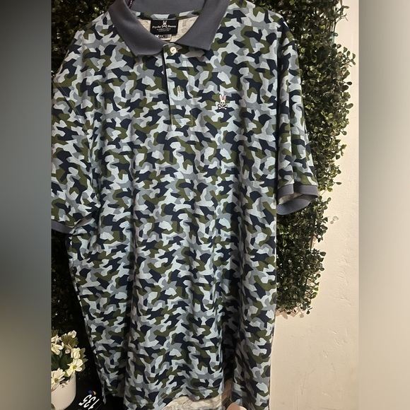 Psycho Bunny Camouflage Polo Shirt size 8 - Picture 2 of 4